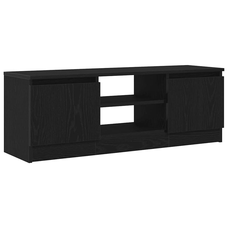 Wilbanks Unfinished TV Stand for TVs up to 43", Black Oak