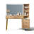 48" Vanity Desk With Hd Lighted Mirror & Glass Top-1406158449
