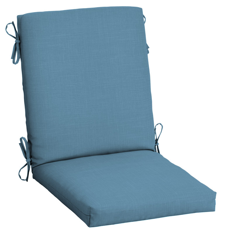 ARDEN Outdoor Lounge Chair 3.5" Cushion, 3.5" H x 20" W x 20" D, Light Blue