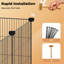  Pet Pen 24 Panel Puppy Rabbit Kitten Playpen Indoor Enclosure Run Cage   