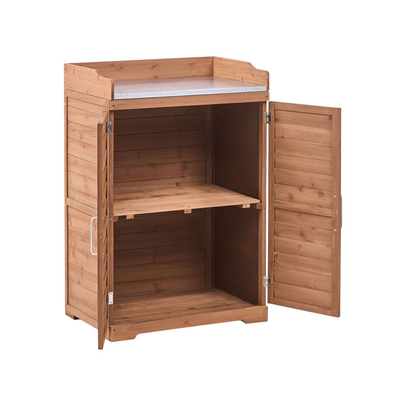 Fir Potting Bench, Brown