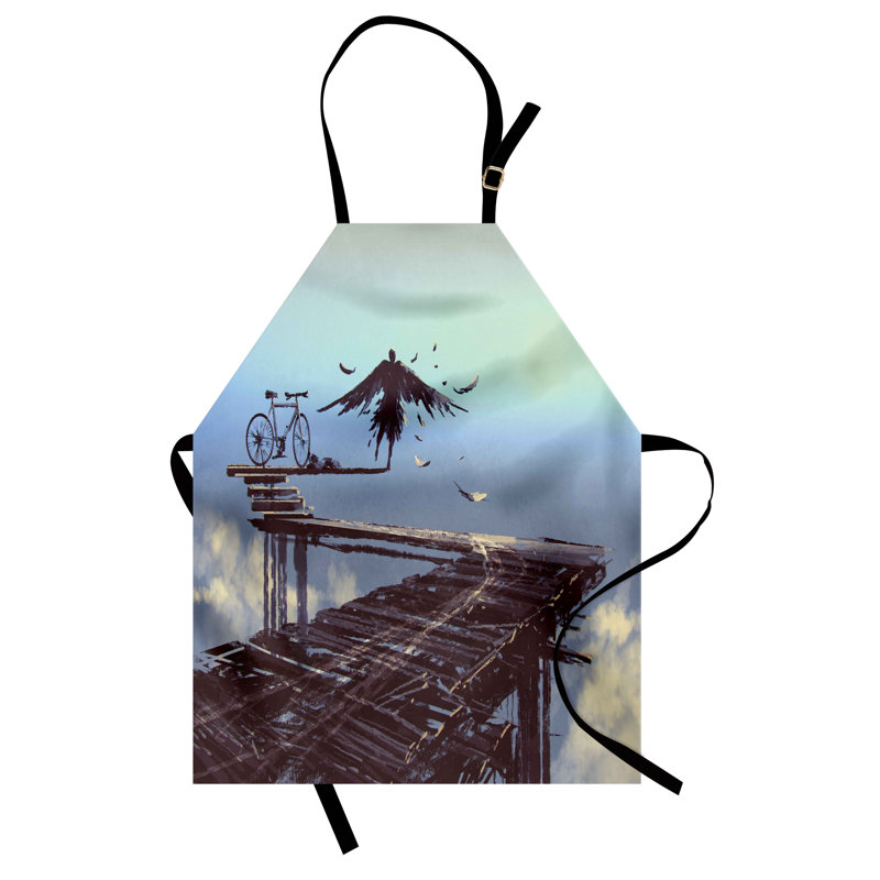 No Pattern Bib Apron