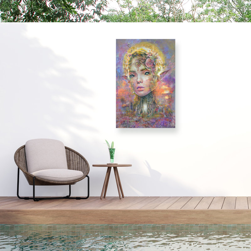 Toile d'extérieur Barrett Biggers Sunset Dryad, H 30 po x l 47 po