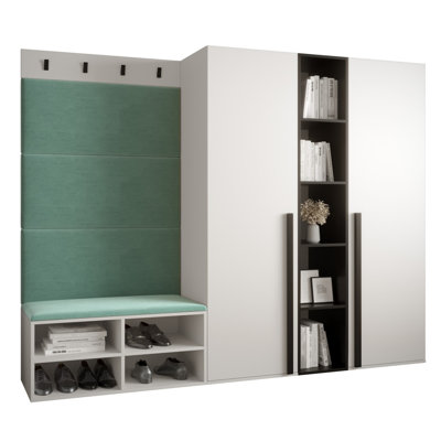 Jasmeen Hall Tree with Bench and Shoe Storage