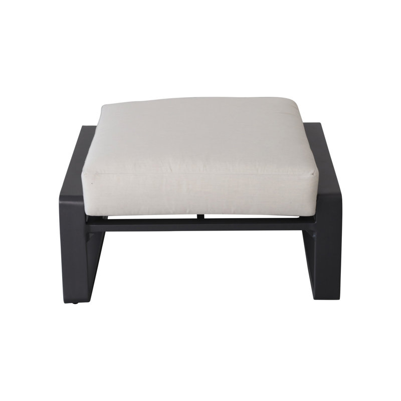 2 repose-pieds beige et brun - pour un usage quotidien: repose-pieds en aluminium