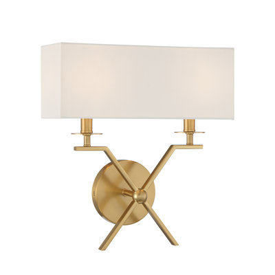 Levani Metal Wallchiere in Brass