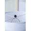 Lampe de table Dx "en aluminium noir avec deux accents ronds variables et abat-jour tambour