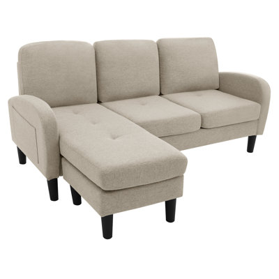 3 Seater Cotton Blend Sofa
