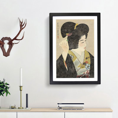 Woman Doing Her Hair by Ito Shinsui - Picture Frame Painting Print