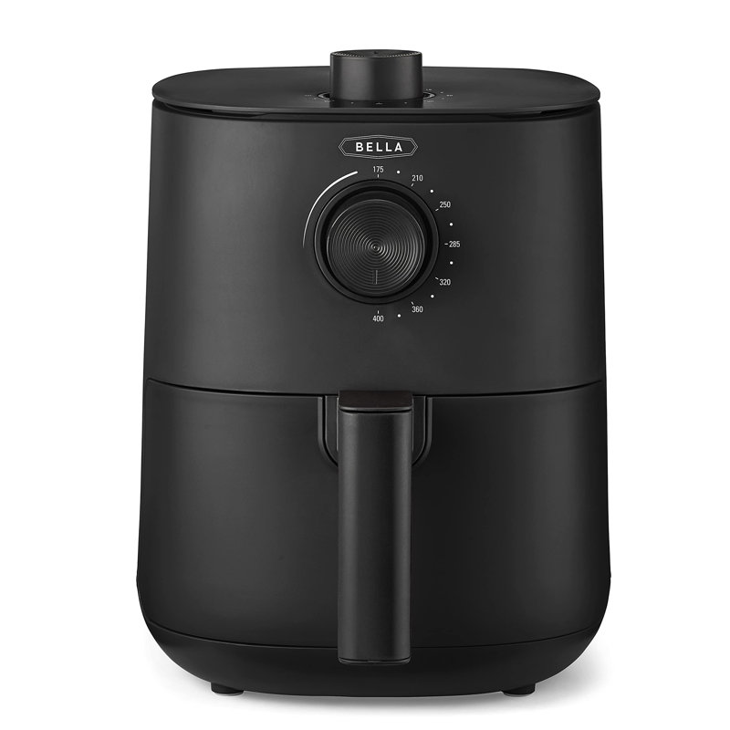 3 Qt Manual Air Fryer Oven and 5-in-1 Multicooker with Removable Nonstick and Dishwasher Safe Crisping Tray and Basket, 1400 Watt Heating System
