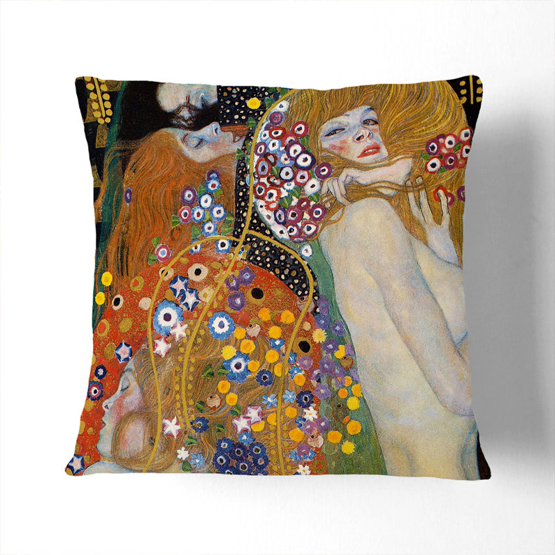 Water Serpants II Scatter Cushion, 40cm H x 40cm W x 15cm D