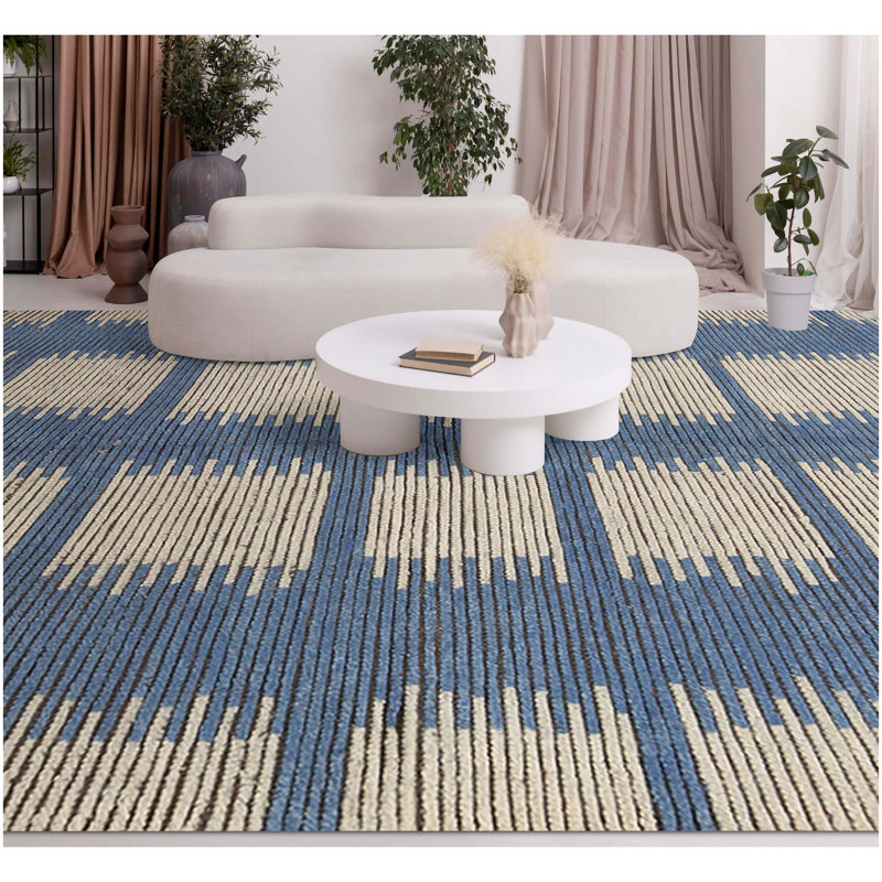Moroccan Wool Floral Area Rug, Rectangle 8' x 10'
