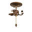 Oak Leaf and Acorn 3 - Light Semi Flush Mount