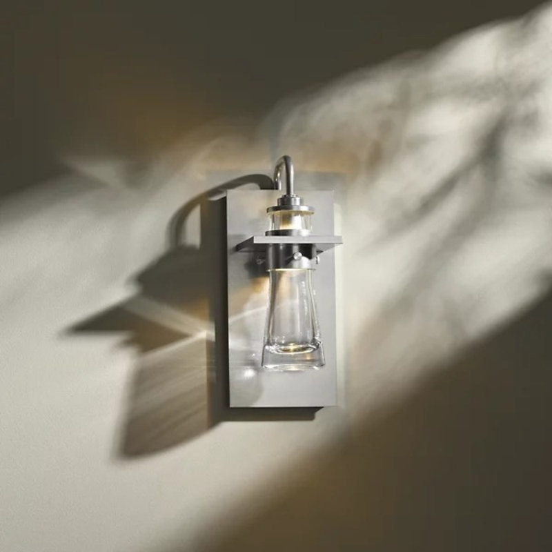 Erlenmeyer 1-Light Armed Sconce, Translucent Bronze