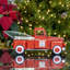 Décoration camion rouge en métal-1079026873