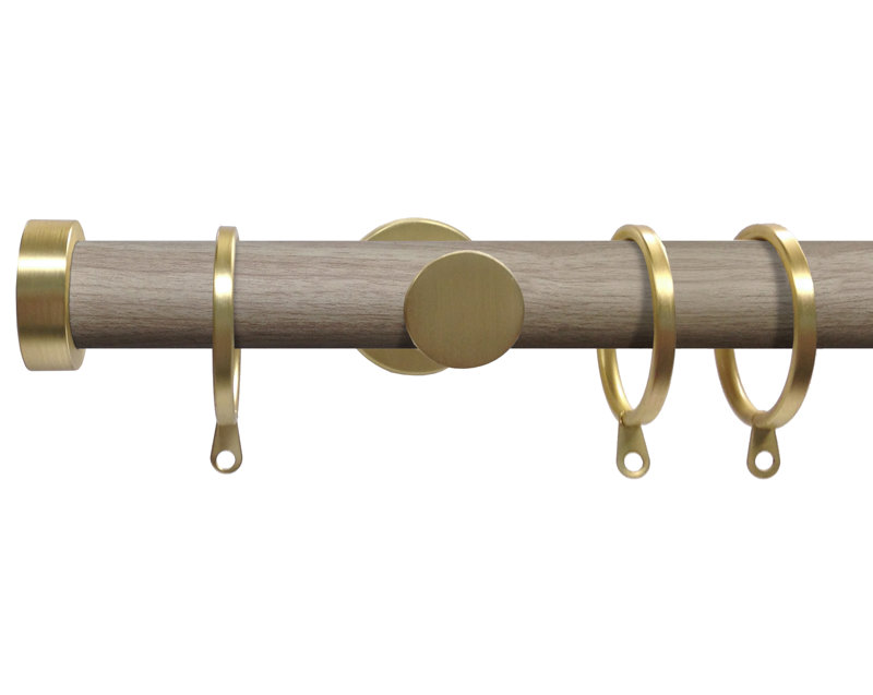 Myrsini 2.8cm Single Pole, 2.80H x 150W x 2.80D cm, Satin Steel