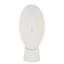 Cycladic Head, Sculpture, Oval, White Stone