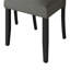 Chaise en bois noire avec housse en lin-1865410009