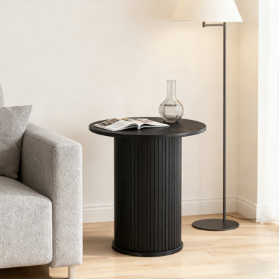 Table de bout ronde 21,7 po Mid-Century