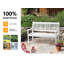 Banc de parc vertical original en bois à lattes-1495776201