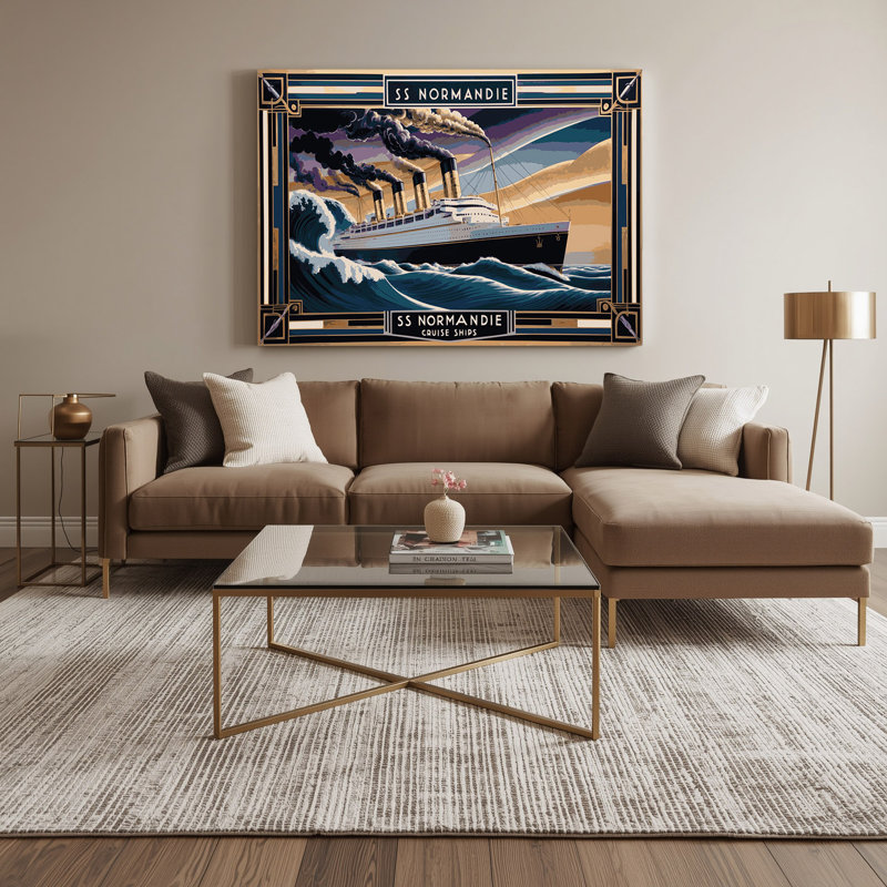 Art rétro sur toile, H 16 po x l 20 po
