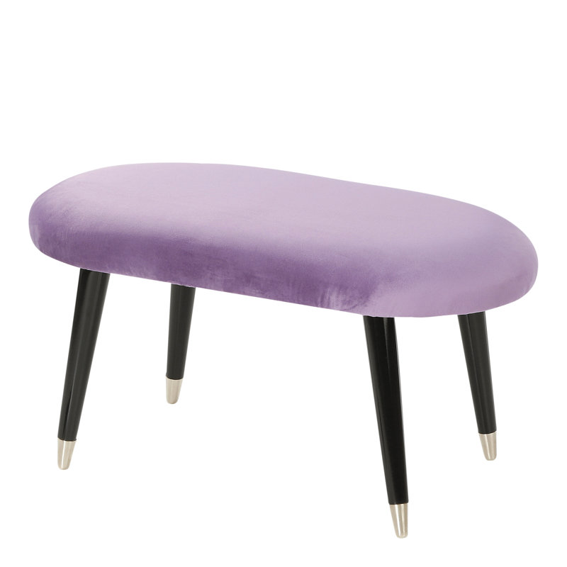 Emi Upholstered Bench, Violet