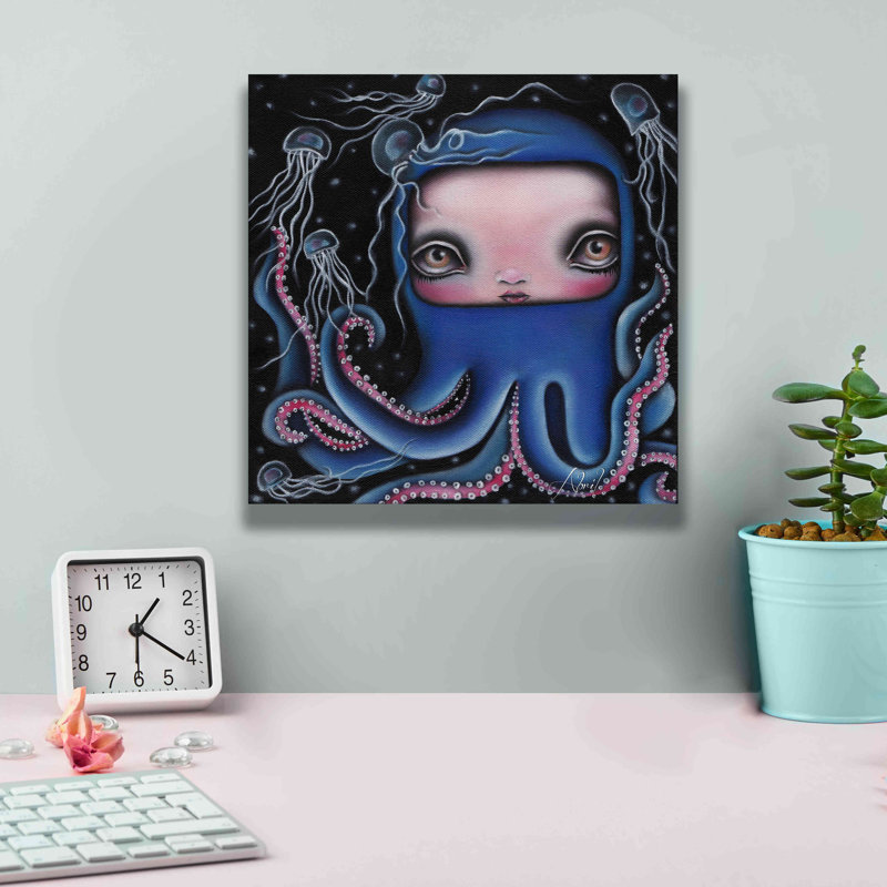 «Jolenta» par Abril Andrade, art mural sur toile, H 12 po x l 12 po x P 0,75 po