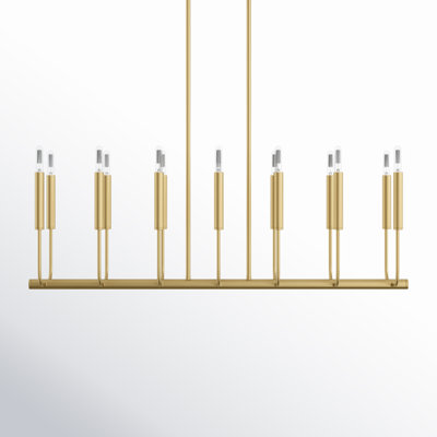 Tedder 14 Light Steel Dimmable Pendant