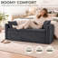 Upholstered Chenille Storage Ottoman