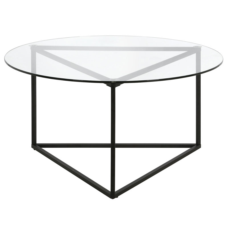 Gerik Frame Coffee Table, Blackened Bronze