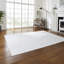 Antislip Underlay Machine Woven White Rug-70522911