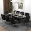 Chaise d'appoint rembourrée en velours Farr avec pieds argentés Farr-1497764401