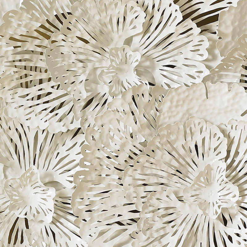 Flower Wall Décor, White