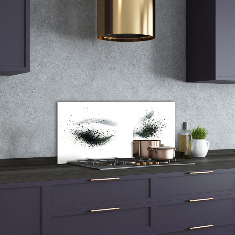 Almerindo 50cm W x 100cm L Glass Peel and Stick Panel