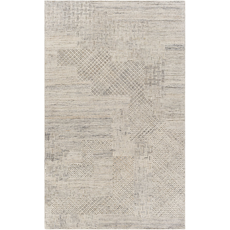 Tapis beige à motif géométrique Rosario