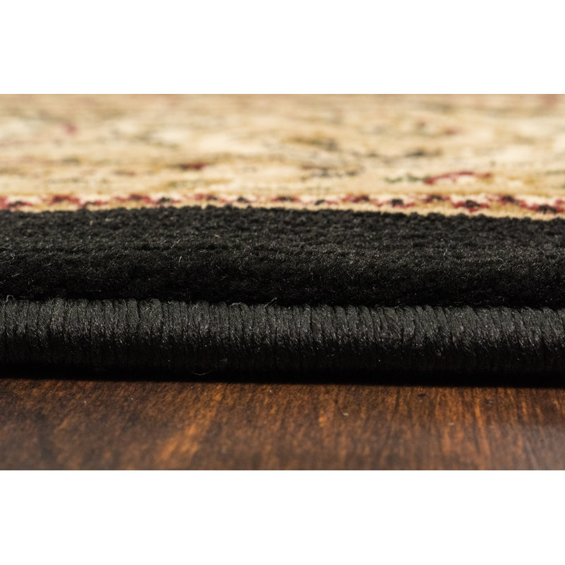 Noir/brun Tapis décoratif Atterbury oriental, Rectangle 9 pi 2 po x 12 pi 10 po