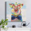 «Groovy Pig and Sky» - Toile tendue avec châssis - Prêt à accrocher-1400415445