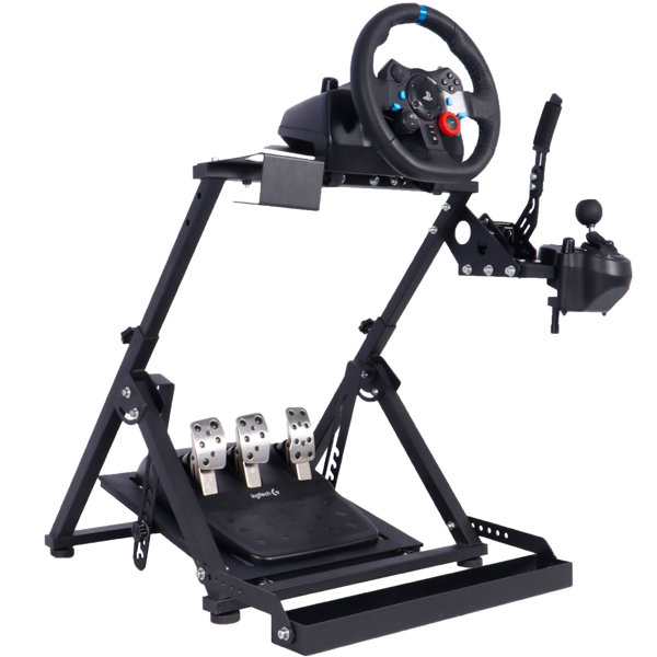 Anman Racing Wheel Stand With Seat Slot Water Cup Holder No