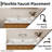 Los Flexi White Rectangular Semi-Recessed Vessel Bathroom Sink with Overflow-118434737