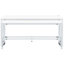 5 Modern Dining , White, Two Nesting Tables And Three Backless Stools, Counter Height, Ideal For Room, Silver White Aesthetic, Floating Frame Elegance Height Contemporary Living, Finish, Upholstery,
