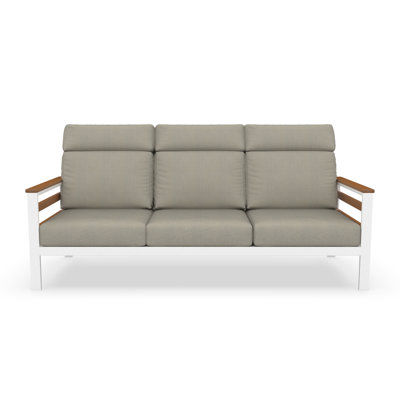 Townsend Metal Outdoor Sofa With Sunbrella Cushion by Birch Lane