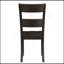 Ensemble de 2 chaises d'appoint à dossier en noyer vieilli