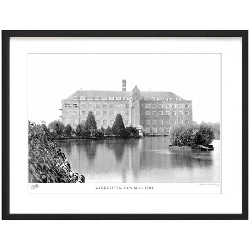 Gloucester, New Mill 1904 1 Piece Single Picture Frame Wall Art, 40cm H x 50cm W x 2.3cm D