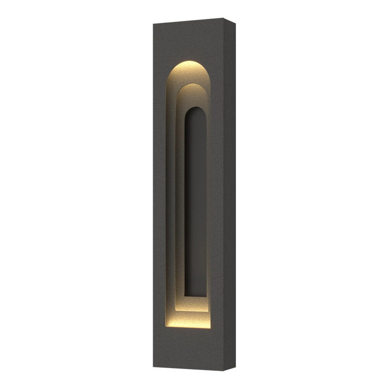 Procession Arch Outdoor Sconce, Coastal Natural Iron, Coastal Burnished Steel, 40" H x 9" W x 3.9" D