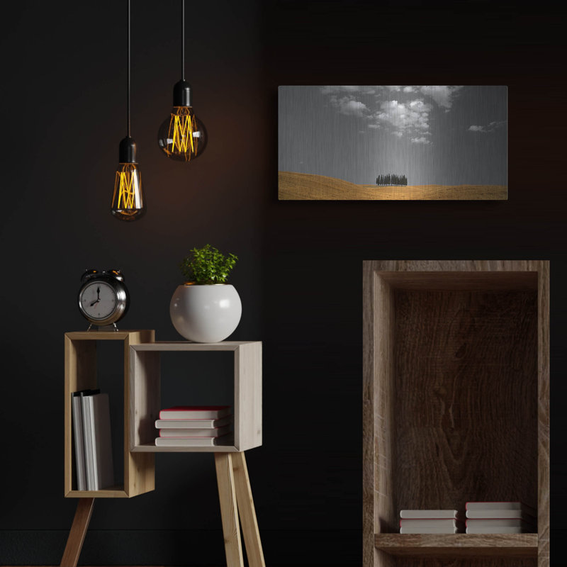 «Toscana Landscape 3» par Photoinc Studio, art mural en métal, 48 po x 24 po, H 12 po x l 24 po