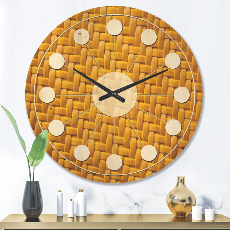 Solid Wood Wall Clock, Large