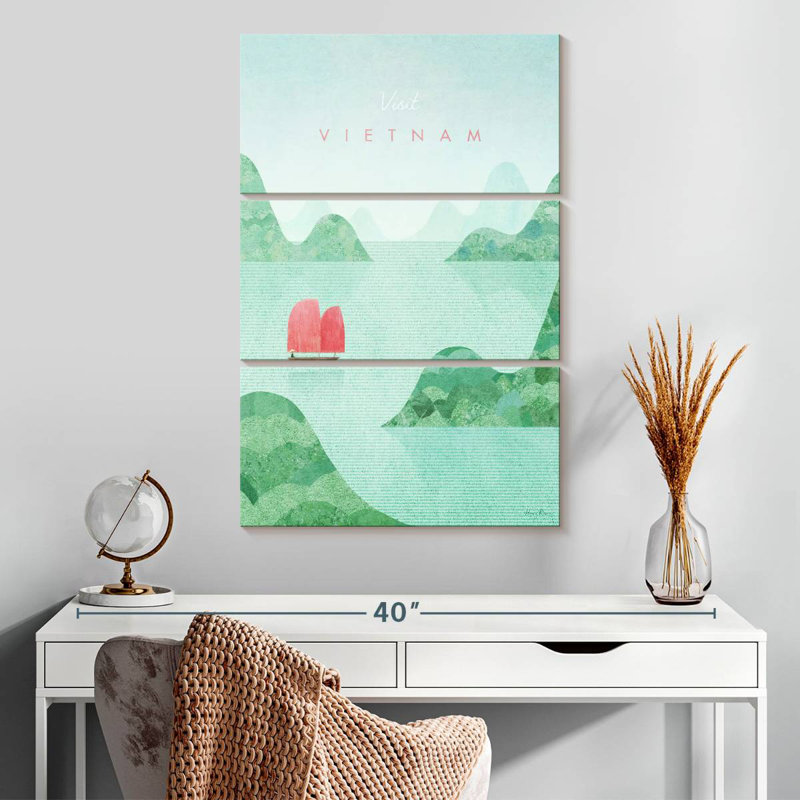 Affiche de voyage Masam Vietnam, H 32 po x l 20 po