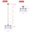 Luminaire suspendu tambour 3 lumières Bodell
