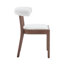 Ensemble de table à manger moderne, table de salle à manger rectangulaire et chaise de salle à manger rembourrée à dossier demi-tonneau avec structure en bois massif pour la salle à manger / cuisine-1566693987-1565806128-1561335561