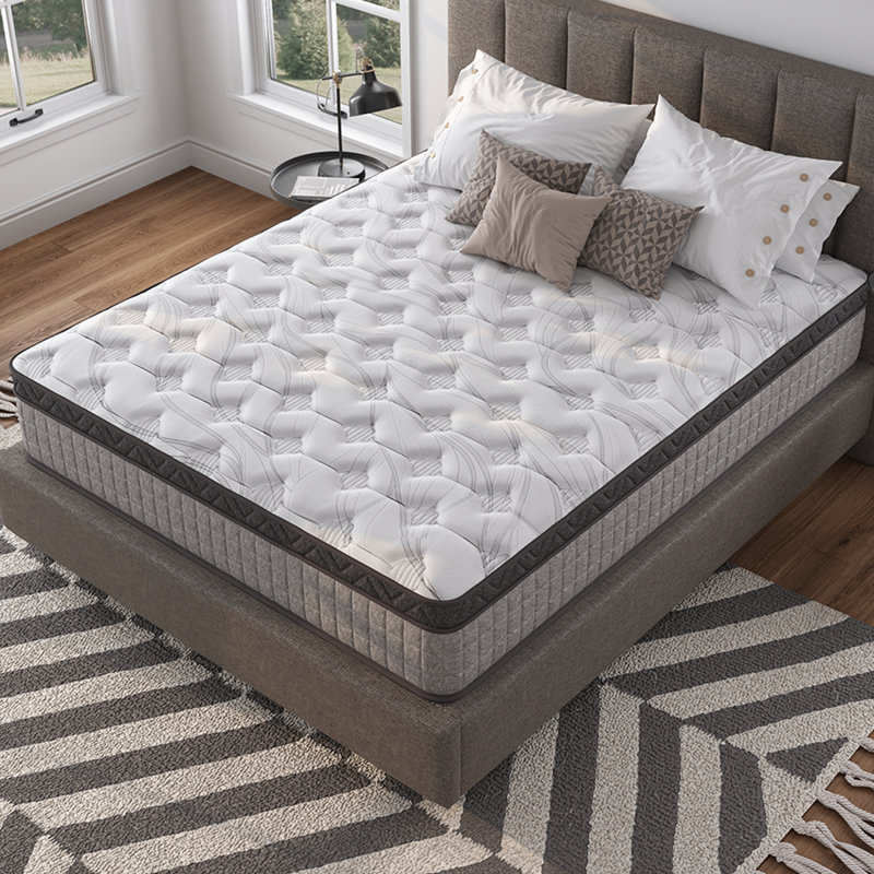 10" Diamond Innerspring Hybrid and Cooling Gel Memory Foam Mattress（Full), Queen